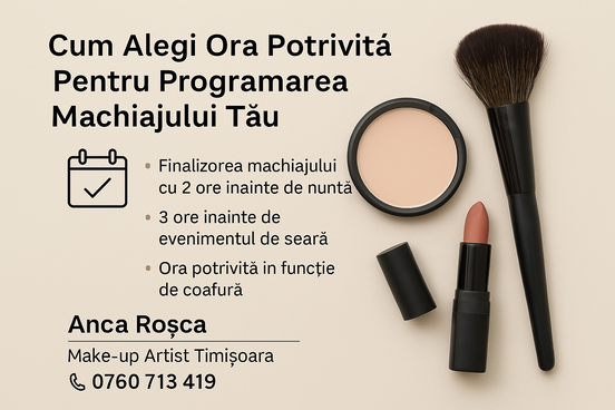 Cum Alegi Ora Potrivită Pentru Programarea Machiajului Tău